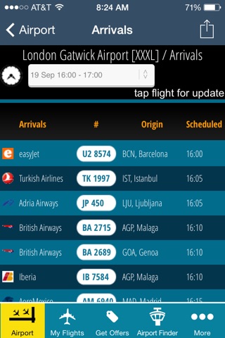 Gatwick Airport Pro (LGW) Flight Tracker Radar all London airports screenshot 2