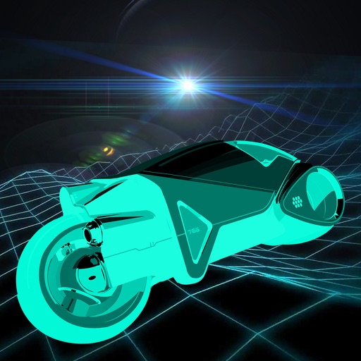 Neon Lights Race : Electronic Moto Chase War Icon