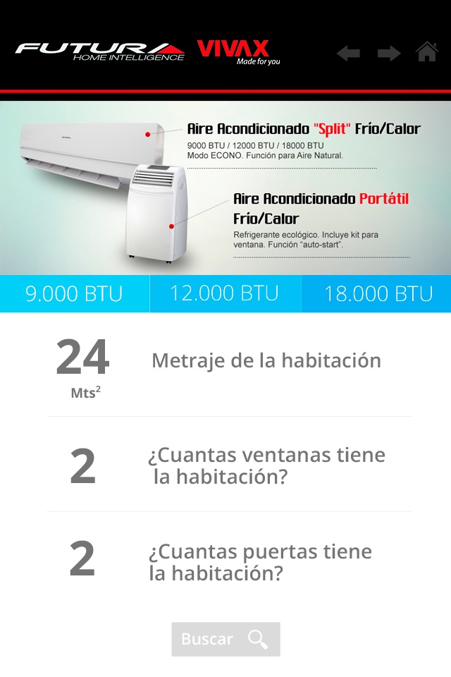 Vivax APP - Calculadora BTU screenshot 2