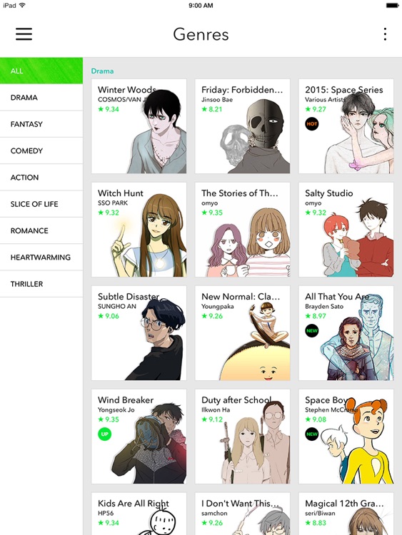 LINE Webtoon for iPad