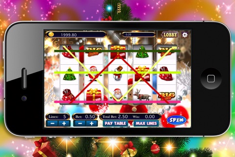 Mega Christmas Slots Machine screenshot 2