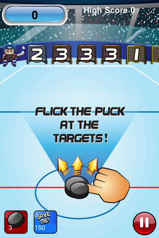 Hockey Flick - The Great Hockey Shootout Free Game screenshot 2