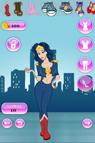 Super Hero Girl Dress Up Pro - cool fashion dressing game screenshot 2