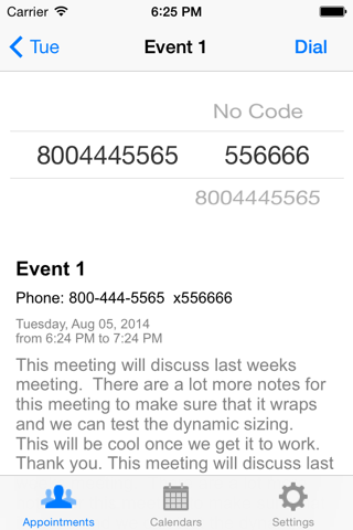 ApptDialer Lite screenshot 2