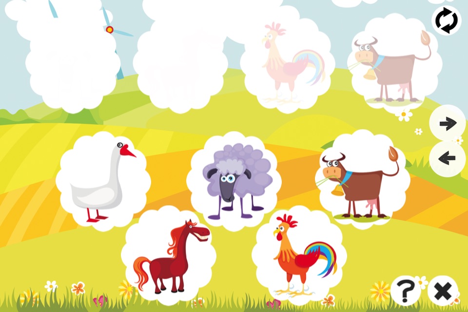 Animal Memorize! Learning and concentration game for children with farm animals screenshot 2