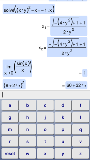‎Symbolic Calculator Screenshot