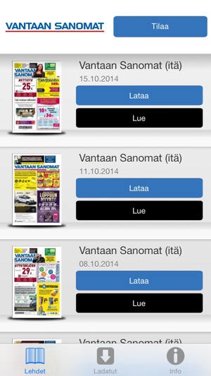 Vantaan Sanomat, Itä-Vantaa(圖1)-速報App