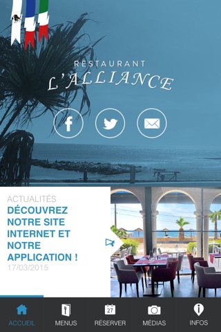 L'Alliance - Restaurant Sausset les Pins screenshot 2