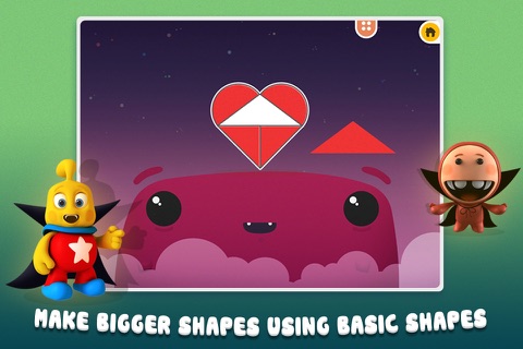 Monster Shapes Sorting Puzzle for Kids Halloween Theme FULL screenshot 3