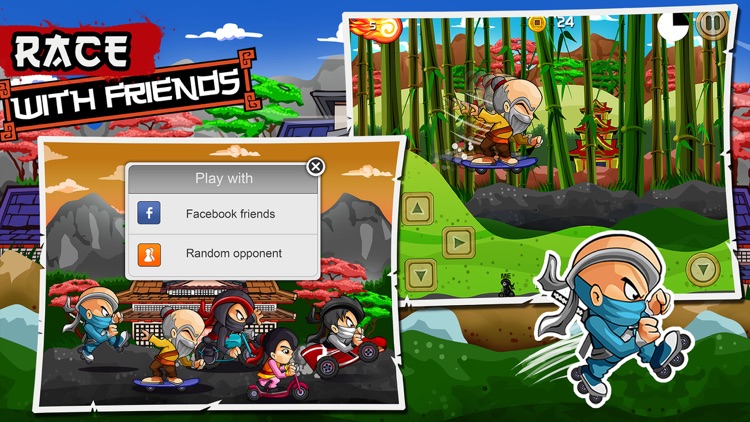 Ninja Combat Dash Racing Edition - Free Samurai Warrior Road Rally Bike, Car and Skateboard Race screenshot-3