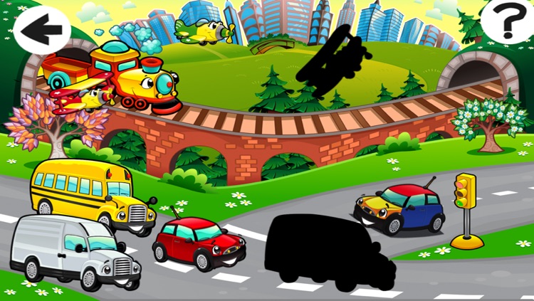 A Busy City Shadow Game: Learn and Play for Children with Vehicles screenshot-3