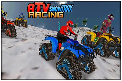 ATV Snow Trax Racing ( on 3D Ice road tracks ) screenshot 4
