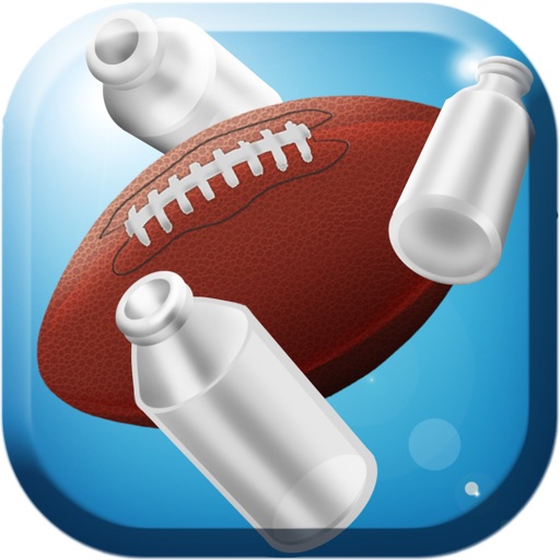 Football Toss Flick Can Knockdown Icon