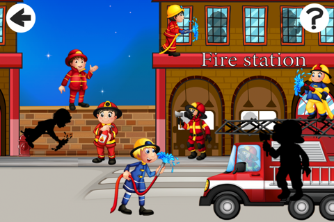 A Firefighter-s Shadow Game: Learn and Play for Children screenshot 4