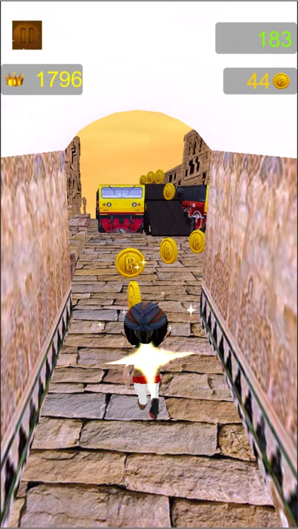 Arab Persian Prince Run 3D - Dodge a train and explore middle east temple screenshot-4