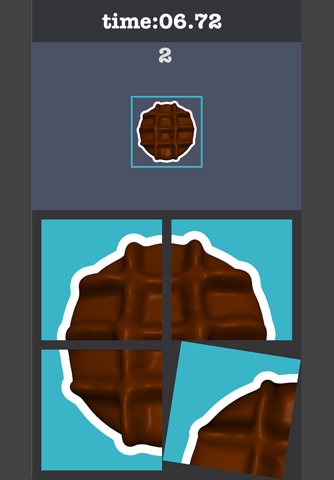 Rotate Chocolate Waffle Puzzle screenshot 2