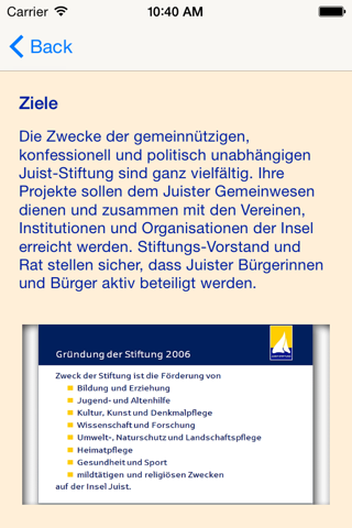 Juist-Stiftung screenshot 3