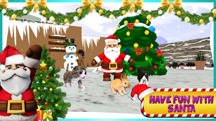 Pet Simulator 3D - Cute Cat and Little Dog Christmas Game to Play in ...