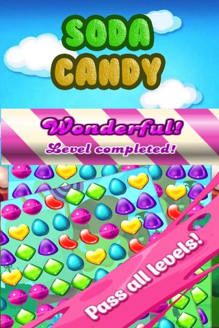 Soda Candy Pop Mania-Candy Match 3 Crush Game For Kids and Girls HD screenshot 3