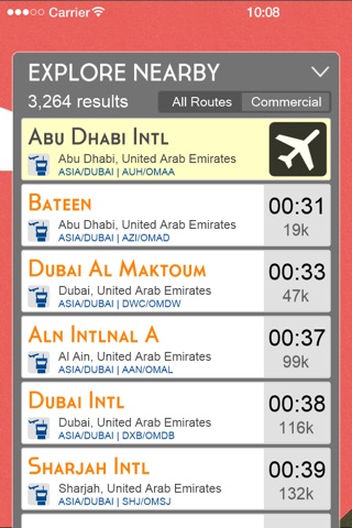 Flight Explorer (Offline Mileage, Airport Codes, Duration, Distances and Route Calculator) screenshot 3