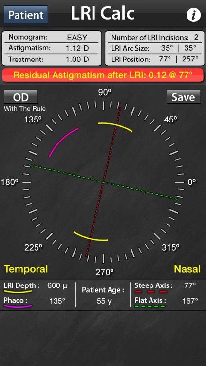 LRI Calc - Limbal Relaxing Incisions Calculator