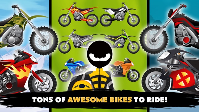 Stickman Bike Hill Race Free Addictive Rider Run(圖3)-速報App