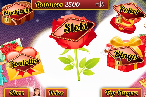 777 Romance of Love in Vegas Social Slot-s Casino & Card Games Pro screenshot 2