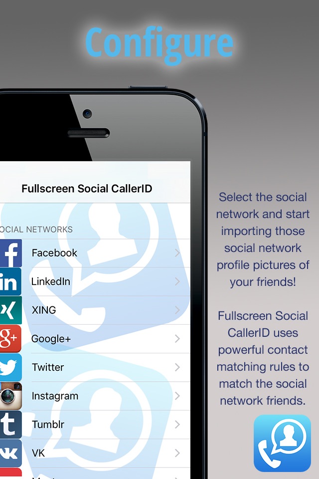 Fullscreen Social CallerID screenshot 2