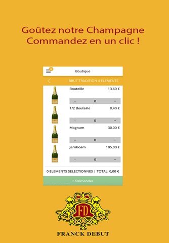 Champagne Franck Debut screenshot 3