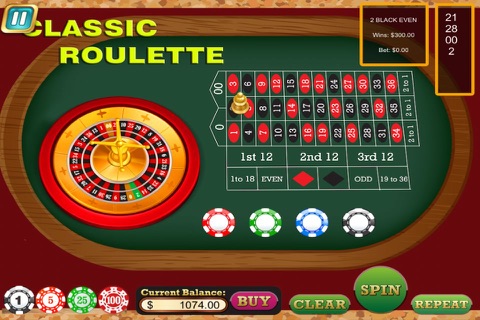 Classic Roulette - Live All In 3d Casino Style Game screenshot 4