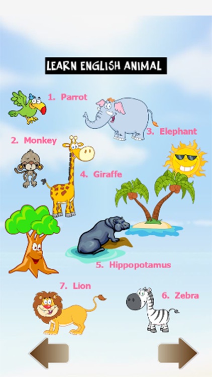 Learn english animal