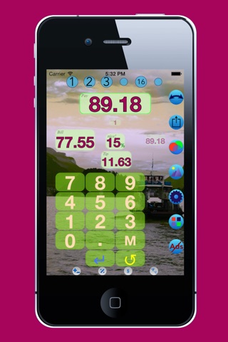Plus 8 Calculator with Conversions and Custom Background screenshot 3