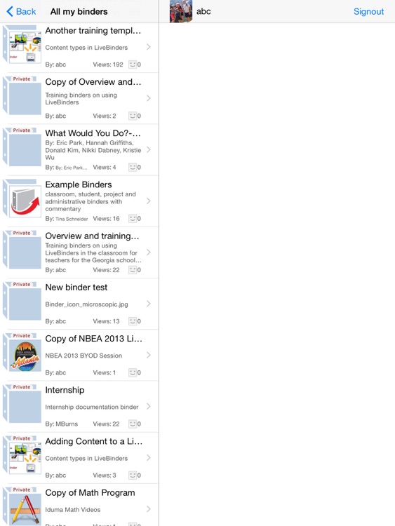 LiveBinders screenshot-4