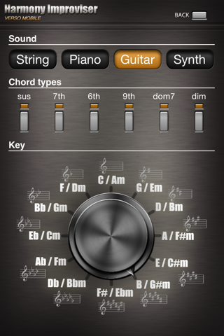 Harmony Improviser - harmonic composition tool and chord progression helper screenshot 3