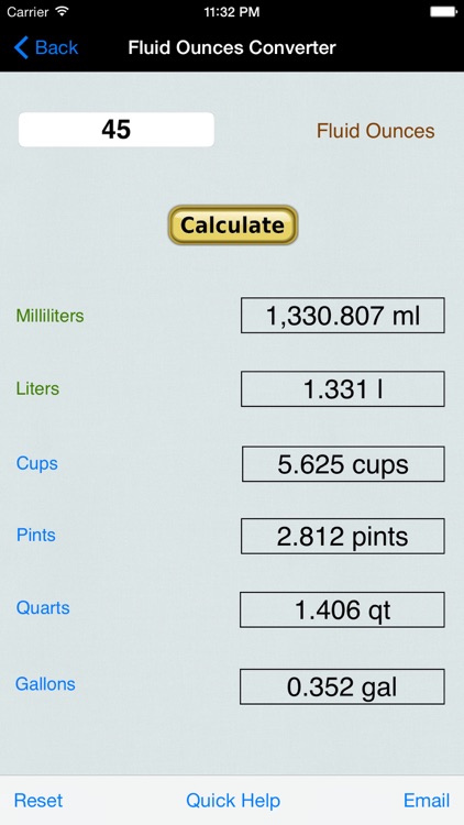 Volume & Weight Converter: Liter, Gallon, Ounces (US Units and Imperial), Cubic Feet, Yards, & Meters