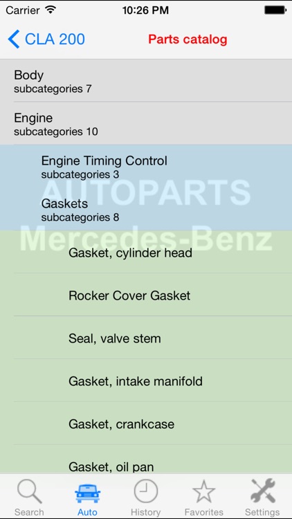Autoparts for Mercedes-Benz