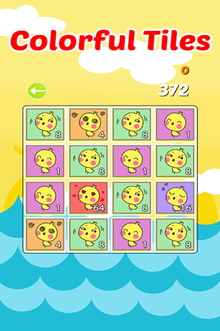 2048 Naughty Ducks: Match The Ducklings Tiles Numbers Puzzle Game For Free! screenshot 2