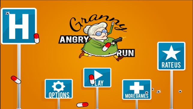 Angry Grandma Run Games:Crazy - The most