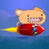 Flappy Rocket Cat - he's got a rocket to go after the bird!