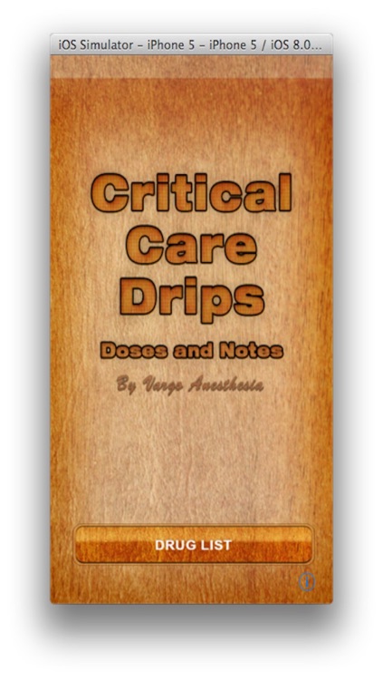 Critical Care Drips