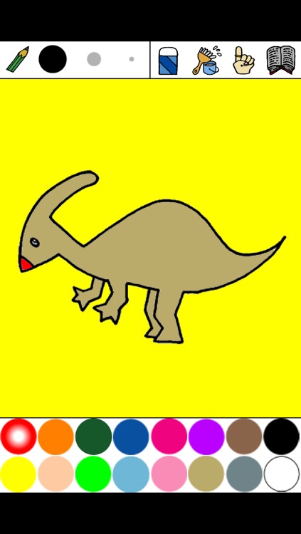 Dino Coloring for Kids Lite : iPhone edition screenshot-3