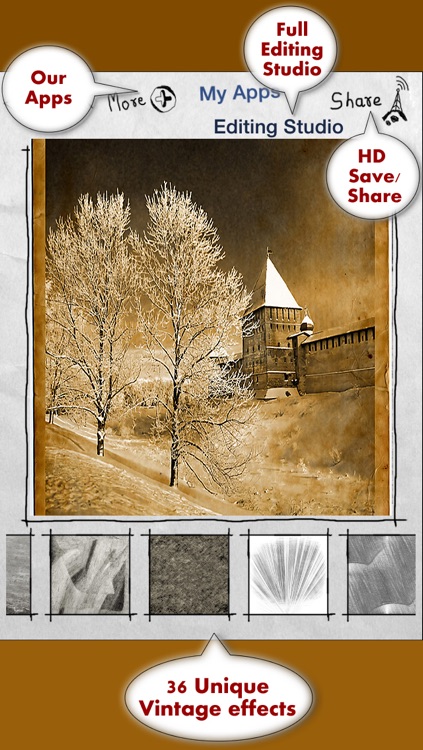 Vintage Camera Retro filters plus awesome 8mm photo effects & sketch art filters