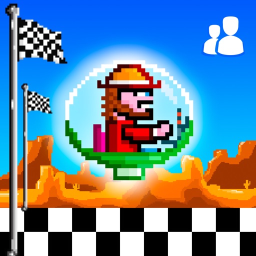 Hipster Race - Old school multiplayer jet flight fight icon
