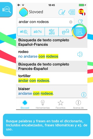 French <-> Spanish Slovoed Compact talking dictionary screenshot 2