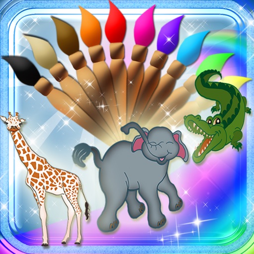 123 Animals Magical Kingdom - Wild Animals Learning Experience Drawing Game icon