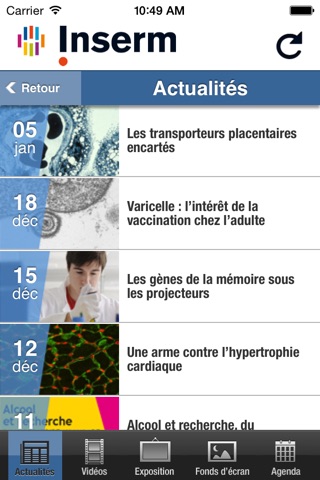 Inserm pour iPhone screenshot 3