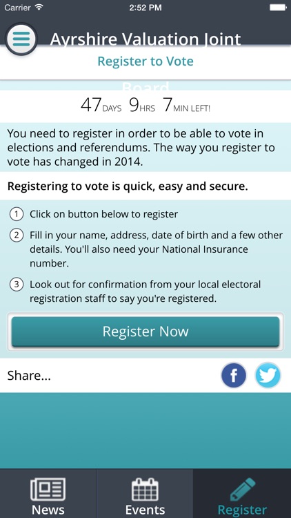 Ayrshire Voter Registration screenshot-3