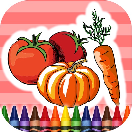 Coloring Book Vegetables