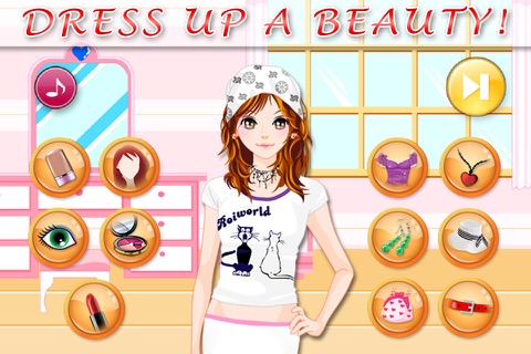Little Girl Make Up - Game about dressing and fashion for girls and kids screenshot 2