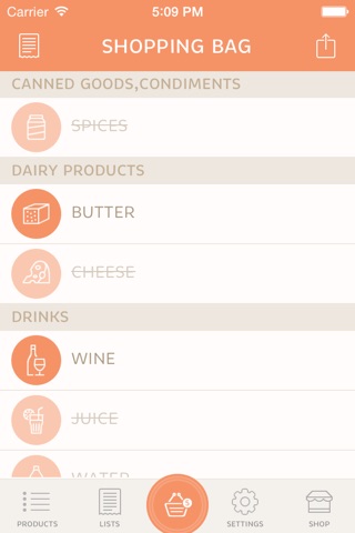 Let's Shop - Grocery shopping list is just a swipe away! screenshot 3